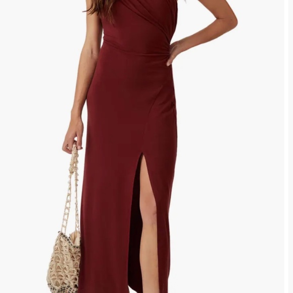 Free People Hayley Midi Dress- Burgandy - Picture 4 of 5